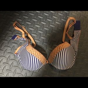 AERIE Paige bra in stripe and dots, 36A, cute!